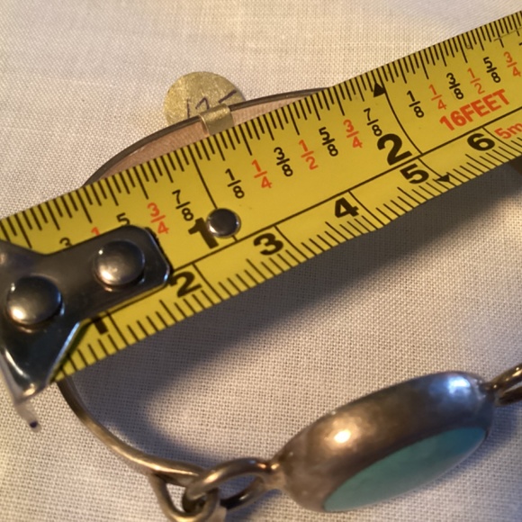 Turquoise, beautiful bracelet, signed Mexico 925 lovely lovely design - Picture 8 of 12